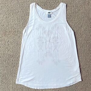 Old Navy Embroidered Tank